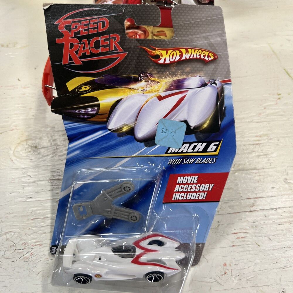 Hot Wheels Speed Racer Mach 6 with Saw Blades 1:64 Diecast Car Movie Accessory